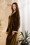 Golden Olive Velvet Set
