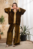 Golden Olive Velvet Set