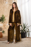 Golden Olive Velvet Set