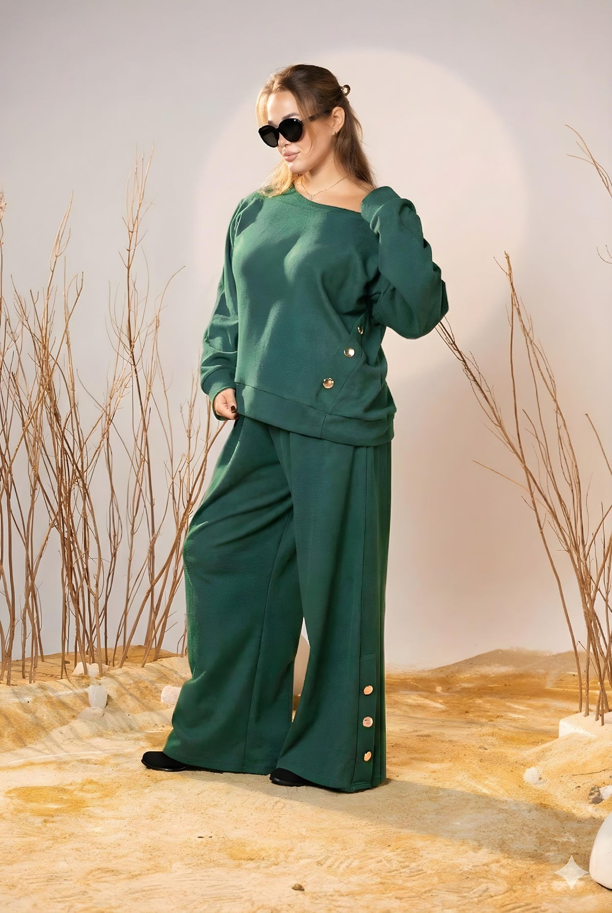 Green Luxe Cashmere Set