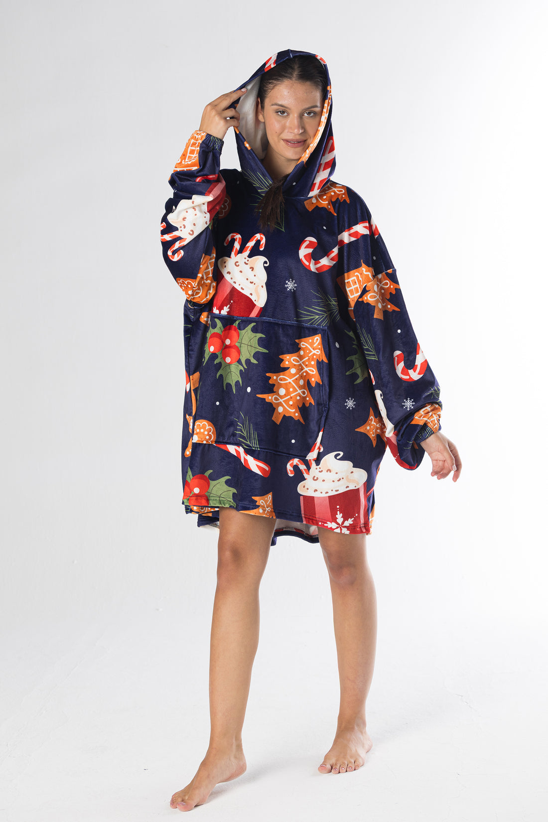 Hot Cocoa Hoodie Blanket