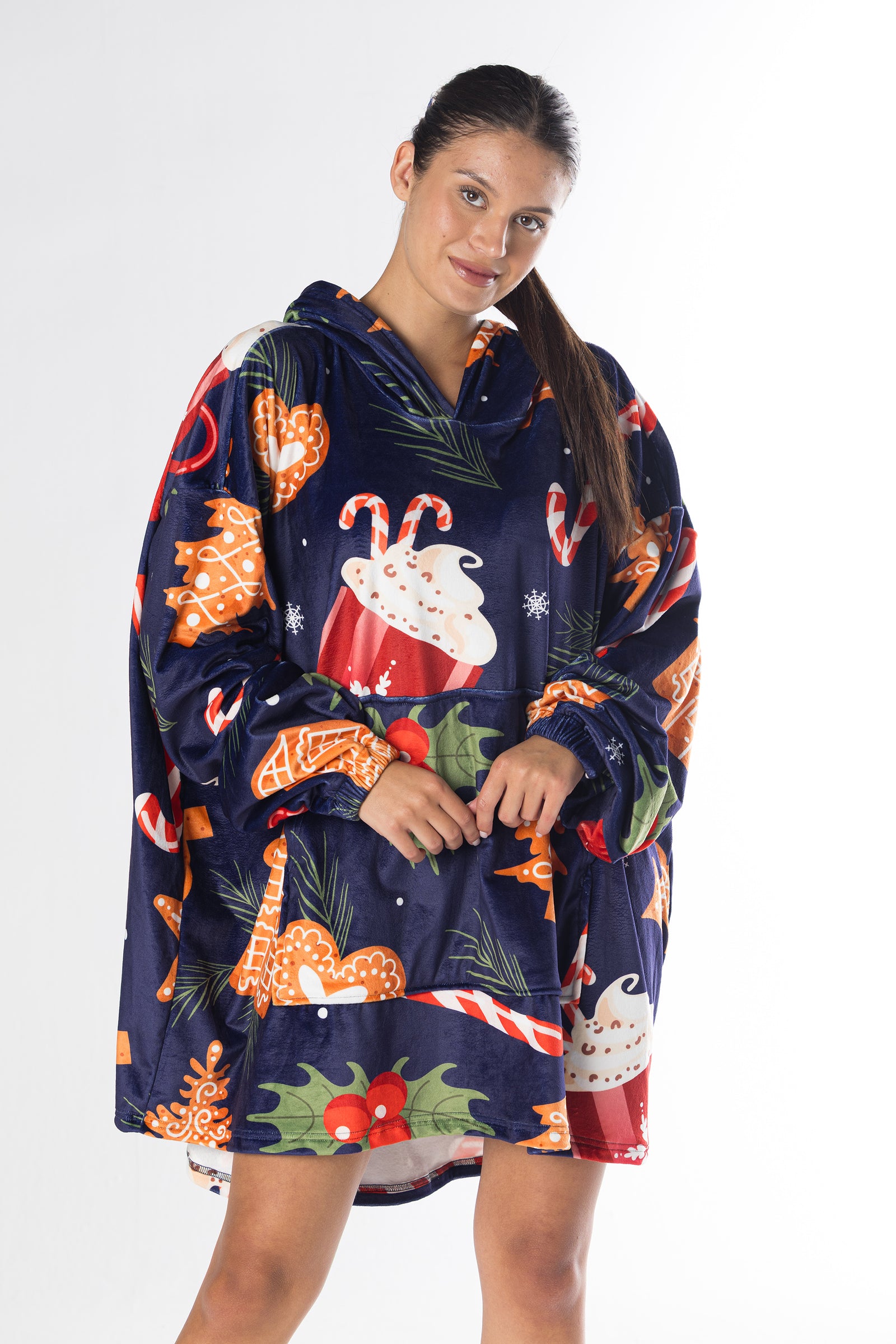 Hot Cocoa Hoodie Blanket