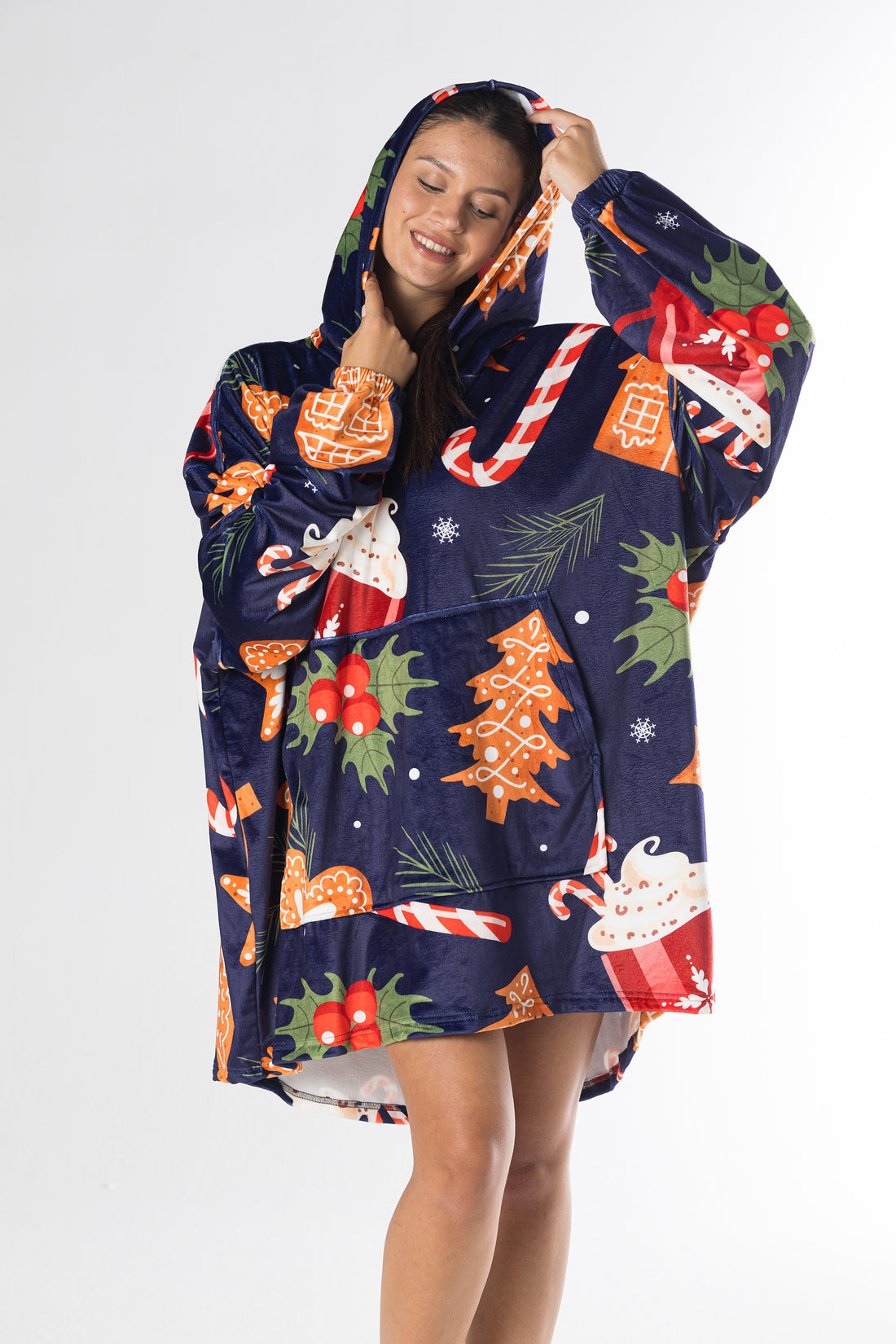 Hot Cocoa Hoodie Blanket