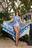 Icy Flora Crepe Sarong
