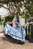 Icy Flora Crepe Sarong