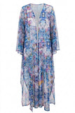 Icy Flora Tulle Kimono