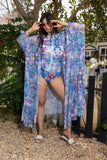 Icy Flora Tulle Kimono