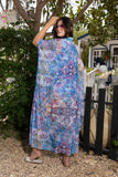 Icy Flora Tulle Kimono