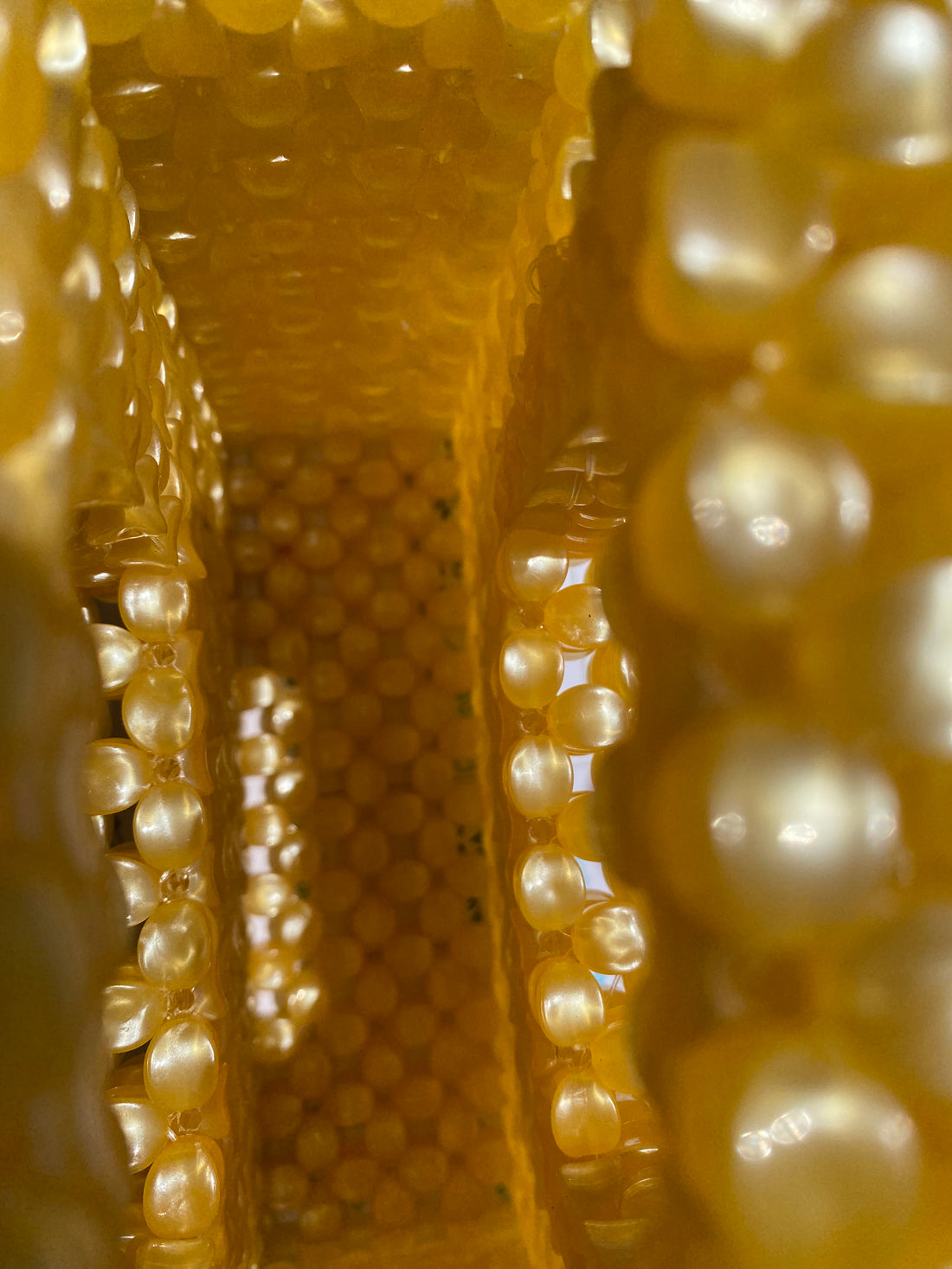 Sunshine Beaded Bag - Yellow