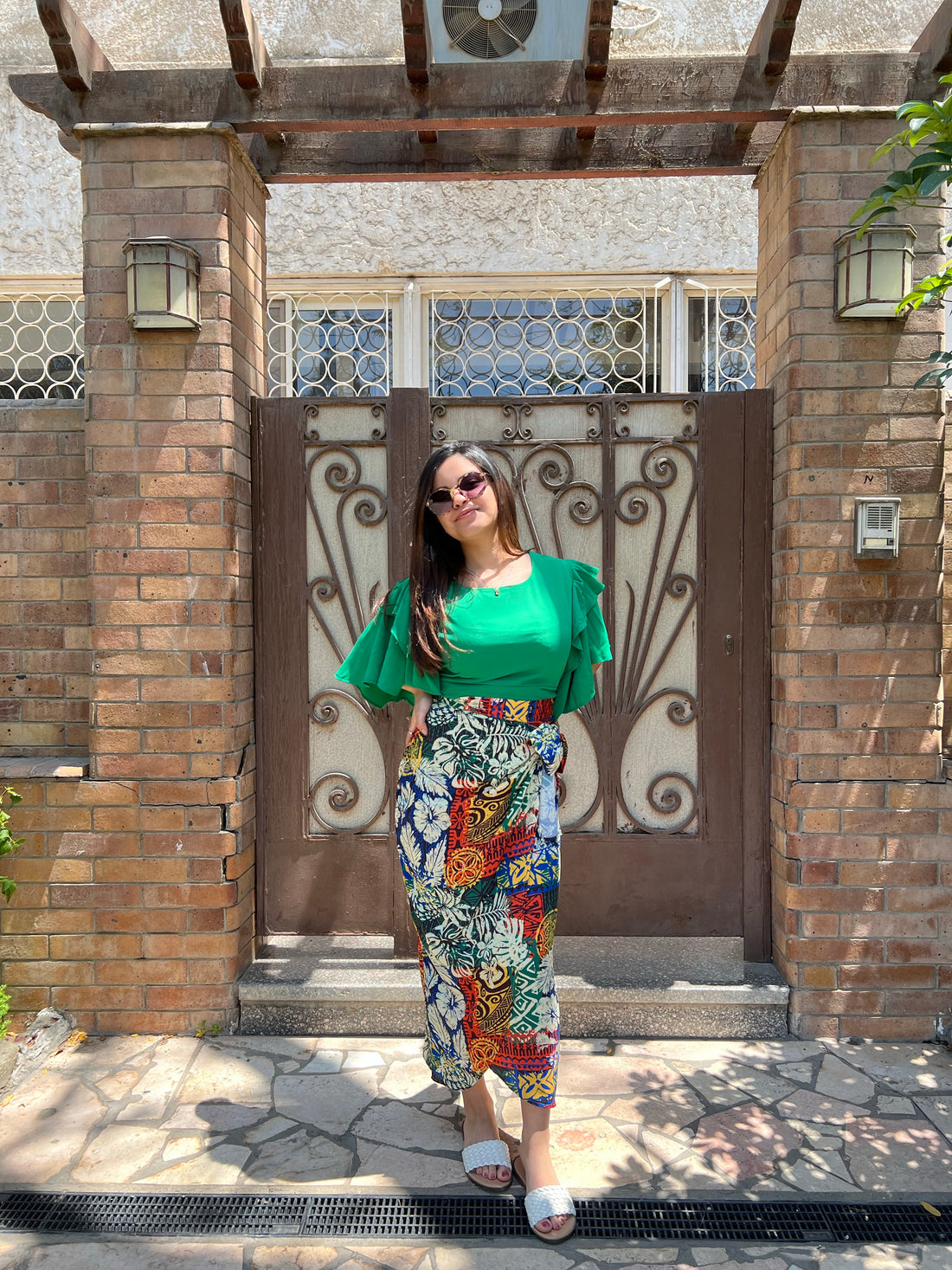 African crepe  wrap Skirt