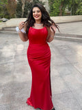 Strapless corset dress - Red