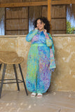 Lemon Sorbet Burkini with Cover-Up