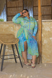 Lemon Sorbet Burkini with Cover-Up