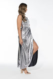 Lunar Luxe Gown - Metallic Silver