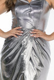 Lunar Luxe Gown - Metallic Silver