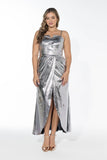 Lunar Luxe Gown - Metallic Silver