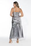 Lunar Luxe Gown - Metallic Silver