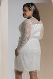 Luxe Lace Draped Mini Dress - White