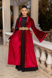 Malak Velvet Maroon Kimono