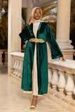 Malika Velvet Emerald Kimono