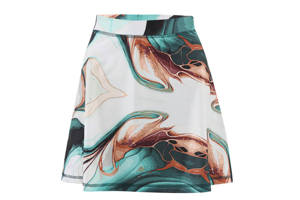 Marbled Oasis Aline Skirt