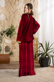 Maroon Velvet Set