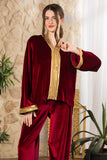 Maroon Velvet Set