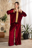 Maroon Velvet Set
