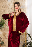 Maroon Velvet Set