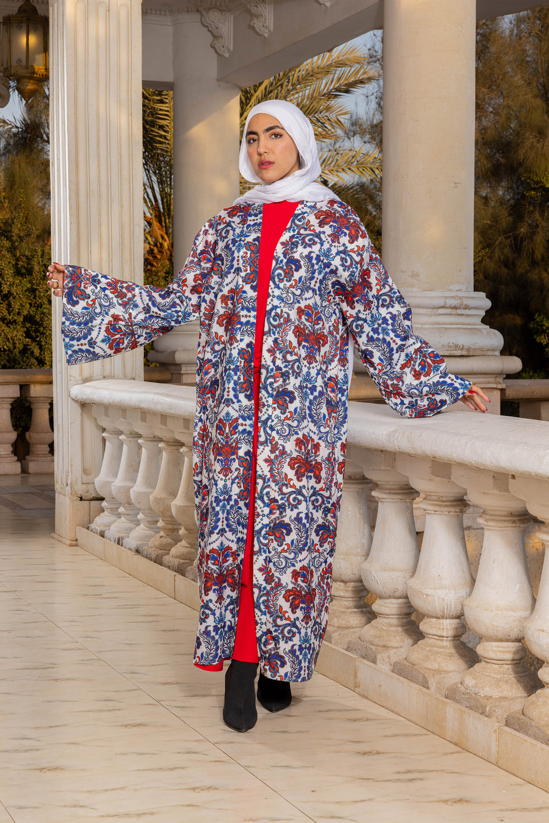 Marrakesh Charm Printed Linen Kimono