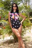 Midnight Flora Bodysuit