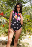 Midnight Flora Bodysuit