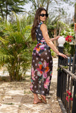 Midnight Flora Tulle Kimono