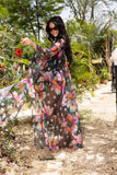 Midnight Flora Tulle Kimono
