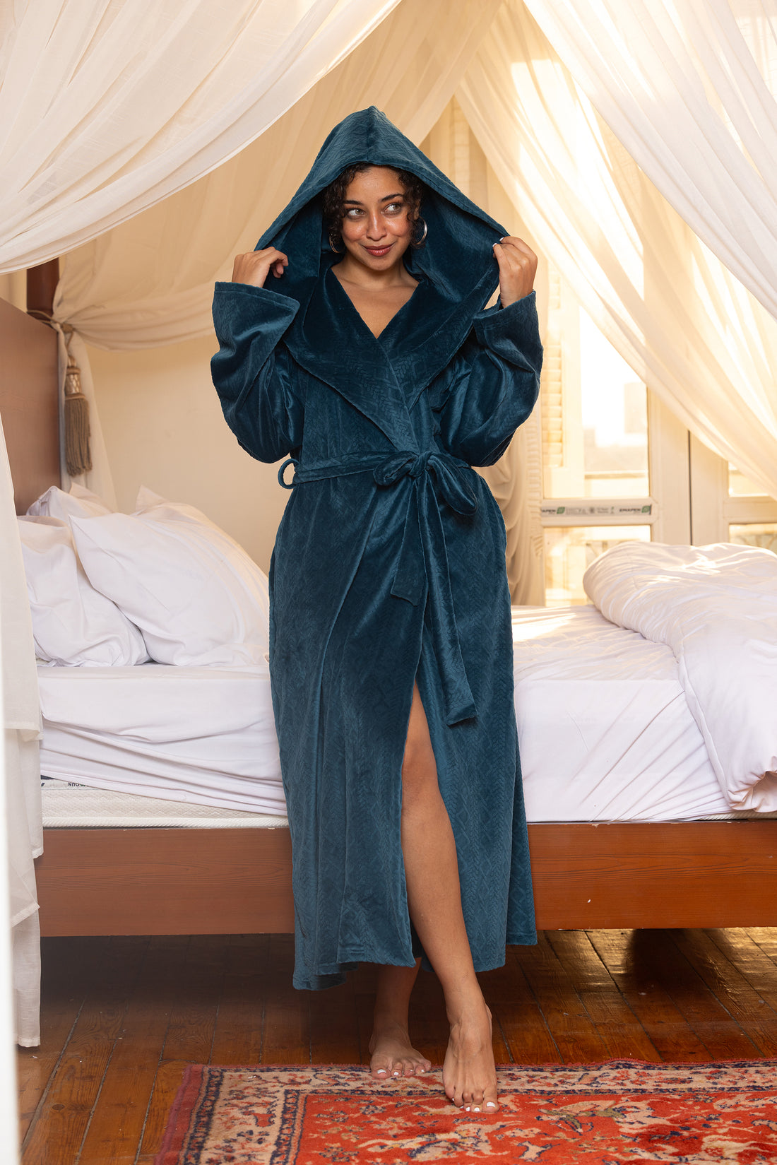 Midnight Wrap Hooded Robe
