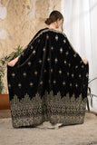 Noir Heritage Embroidered Velvet Abaya
