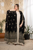 Noir Heritage Embroidered Velvet Abaya