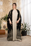 Noir Heritage Embroidered Velvet Abaya