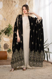 Noir Heritage Embroidered Velvet Abaya