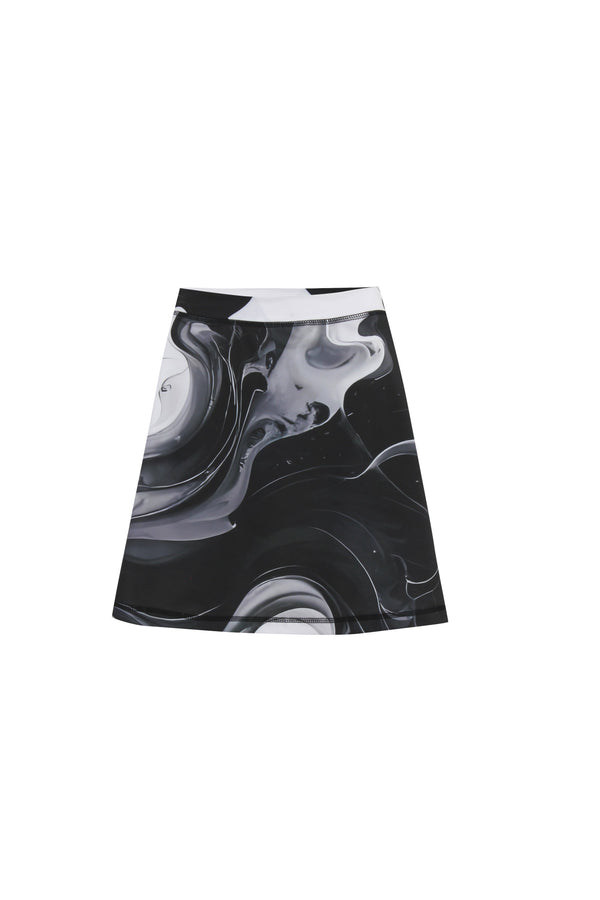 Noir Marble Aline Skirt