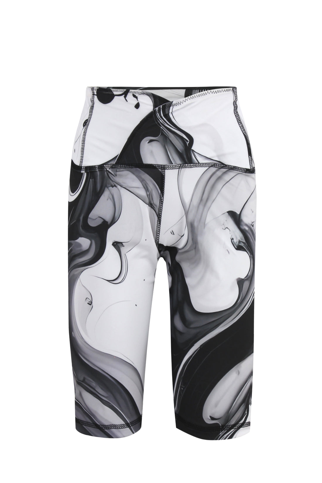 Noir Marble High-Waist Short