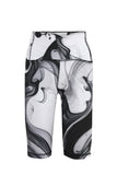 Noir Marble High-Waist Short