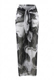 Noir Marble Tulle Sarong