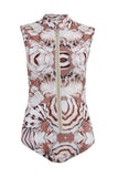 Nude Shell Bodysuit