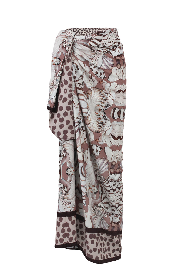 Nude Shell Crepe Sarong