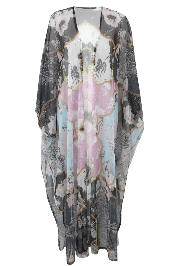 Ocean Mirage Tulle Kimono
