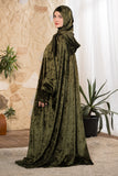 Olive Serenity Hooded Prayer Abaya