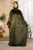 Olive Serenity Hooded Prayer Abaya