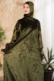 Olive Serenity Hooded Prayer Abaya