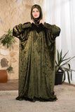 Olive Serenity Hooded Prayer Abaya